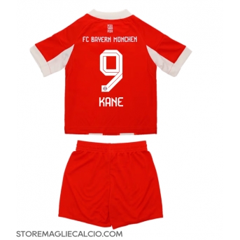 Bayern Munich Harry Kane #9 Maglia Gara Casa Repliche 2025-26 Bambino Maniche Corte